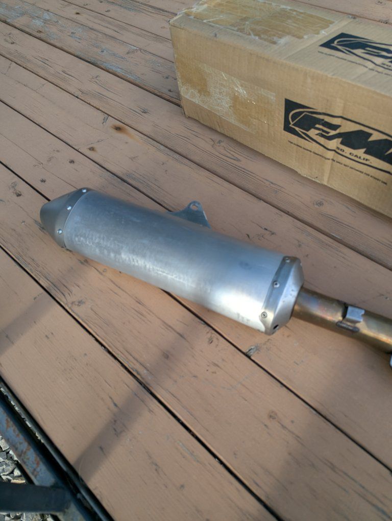 2018 wr450 stock take off exhaust 