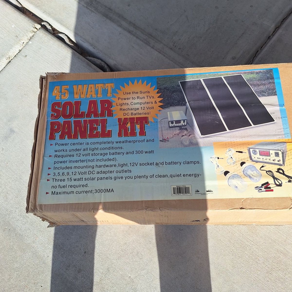 45 watt solar portable panel kit