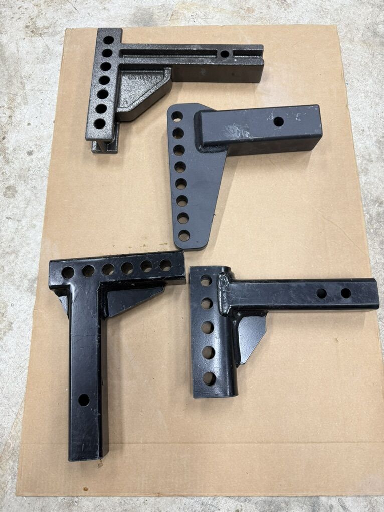 4 Assorted Trailer Drop Hitch Adjustable Shank