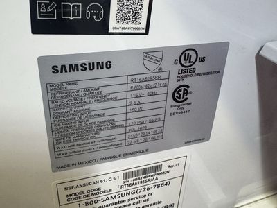 Samsung RT16A6195SR Top Freezer Refrigerator - Stainless Steel, 28" W x 66" H