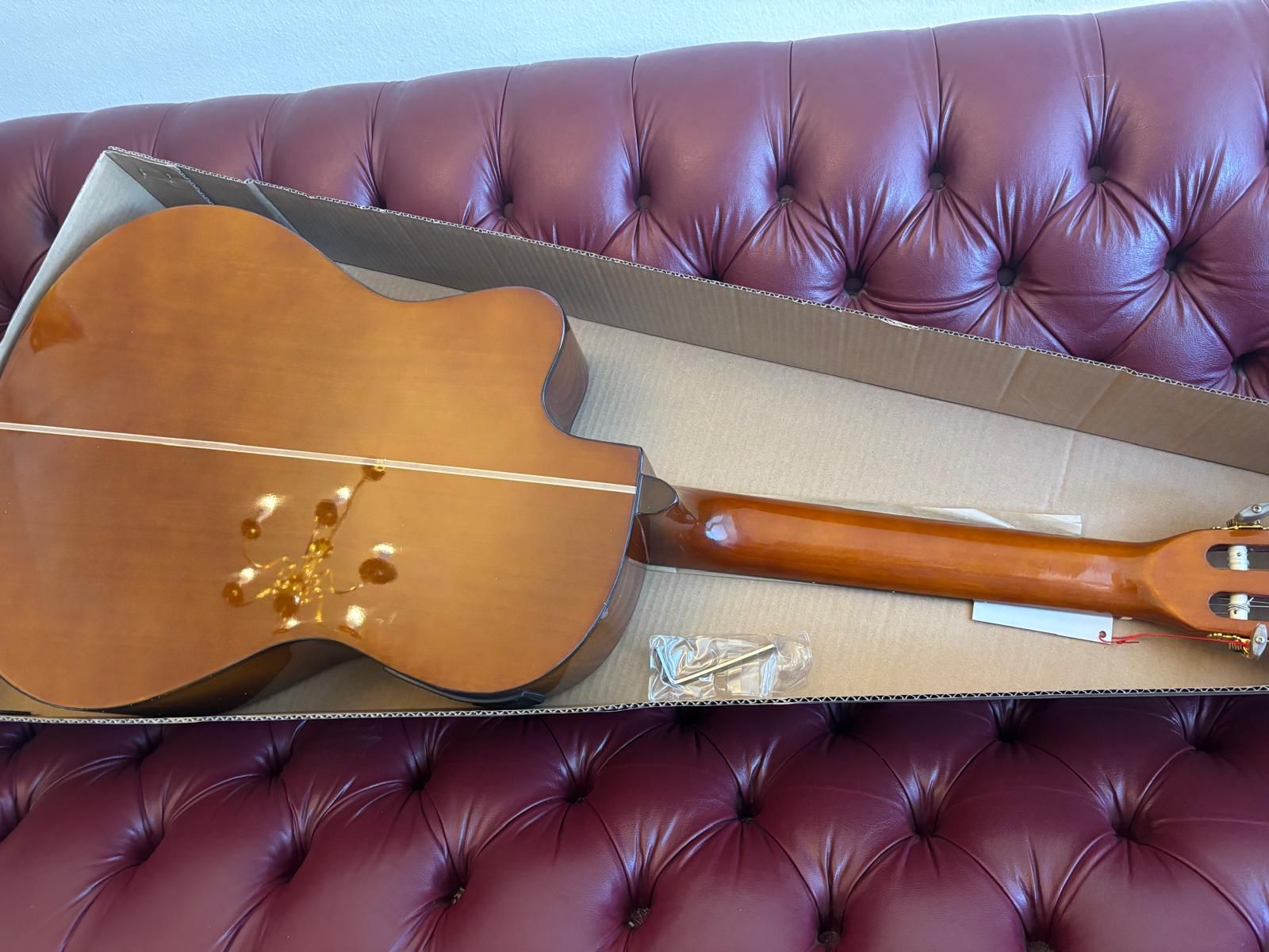 Full-Size Acoustic Classical Guitar w/ Built-in Tuner & EQ - New in Box