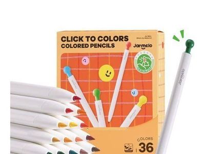New Jar Melo Click to Colors Mechanical Colored Pencils Set - 36 Count
