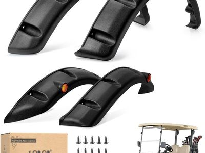 Yamaha G14, G16, G19, G22 Golf Cart Front & Rear Fender Flare Set