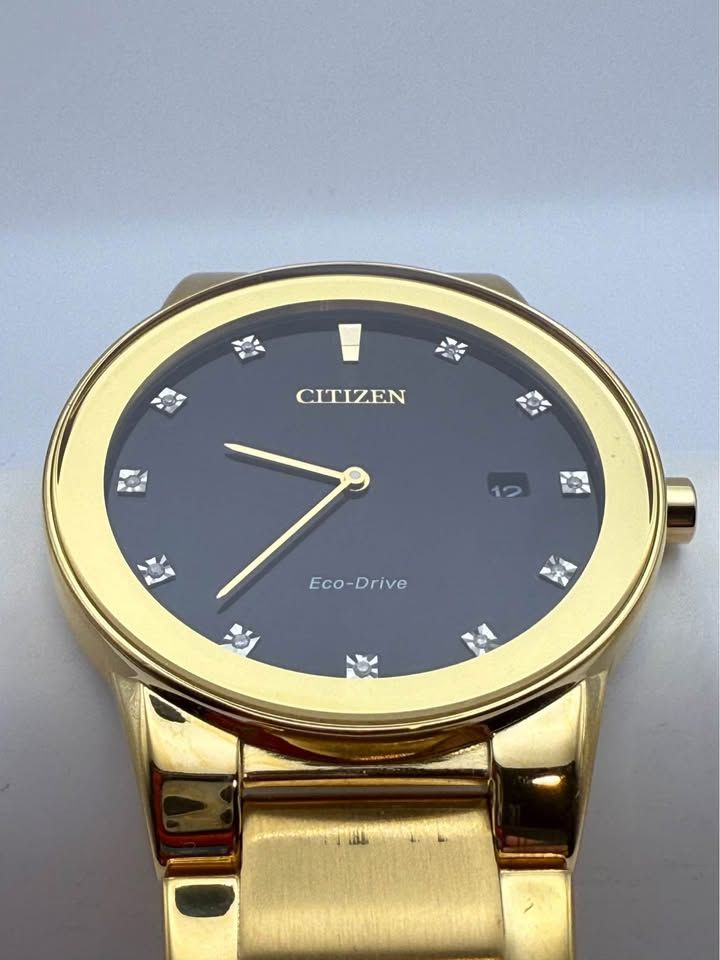Citizen Eco-Drive Axiom Mens Watch, Stainless Steel - Gold (Used) (2 of 4)