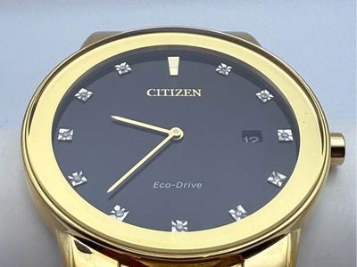 Citizen Eco-Drive Axiom Mens Watch, Stainless Steel - Gold (Used) (2 of 4)