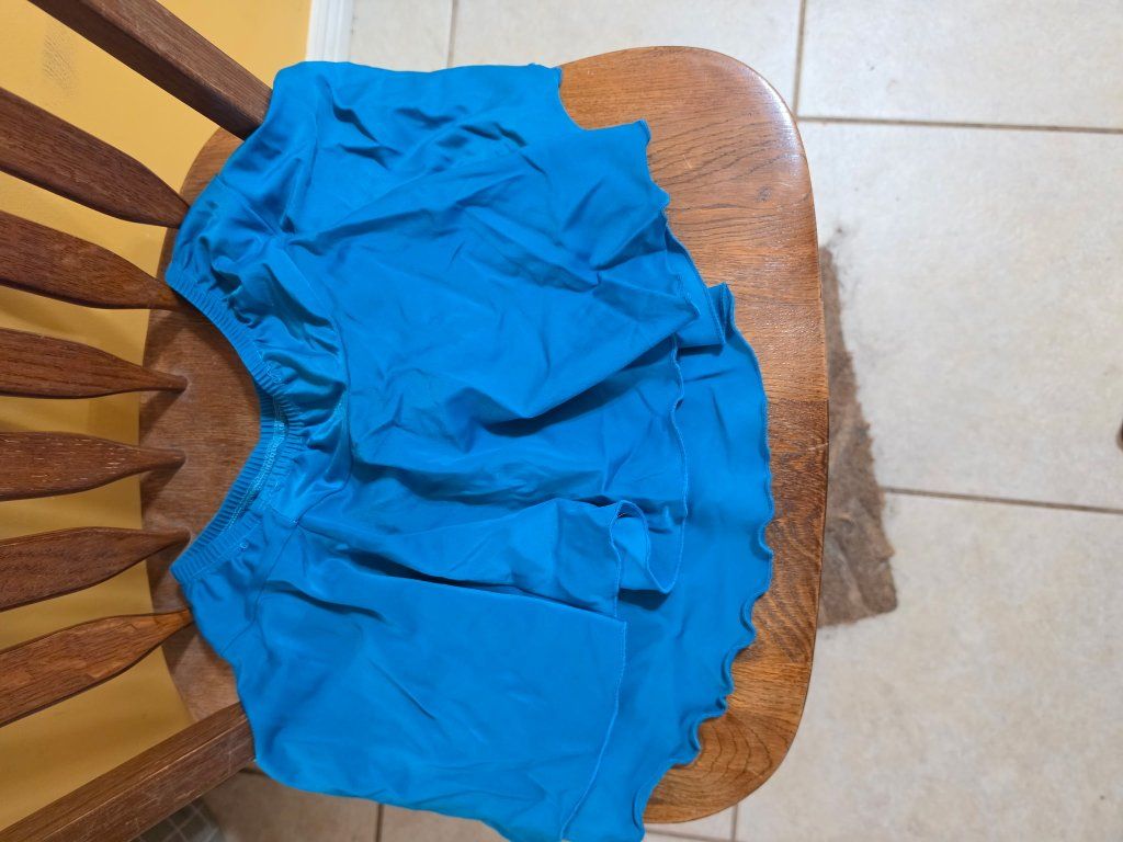 blue figure skating skirt