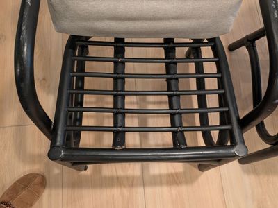 Set of Five Rattan and Cane Chairs