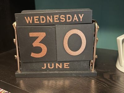 Wood block Calendar
