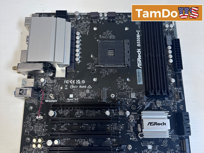 ASRock B550M-C AMD B550 AM4 Micro ATX Motherboard Hyper M.2 PCIe 4.0 Dual Wi-Fi
