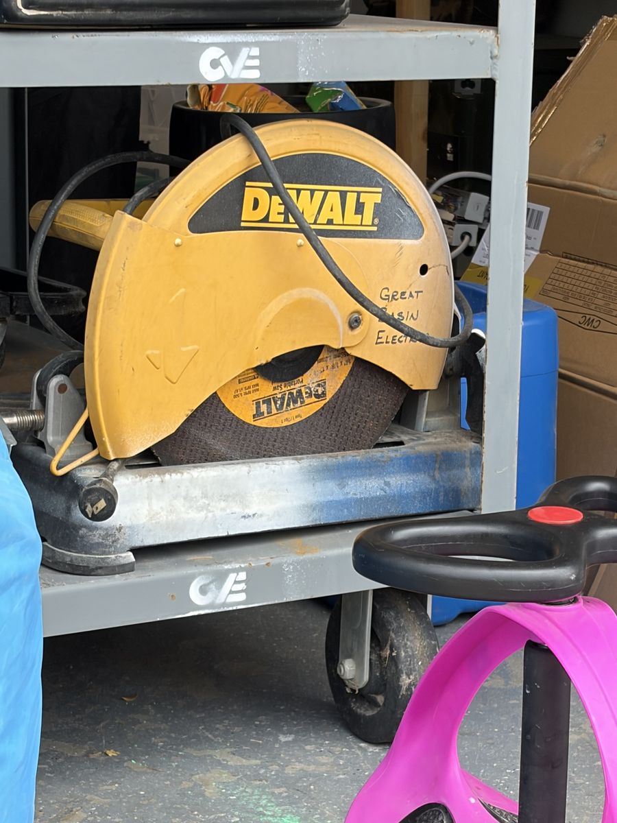 DEWALT Portable Chop Saw Metal Cutting Saw