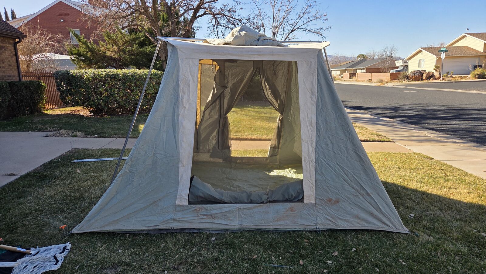 "Campsite" Springbar Canvas Tent - Rare , Discontinued model