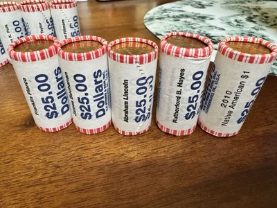 US Presidential & Native American Dollar Coins - 15 Rolls (375 coins, $375 Face Value)
