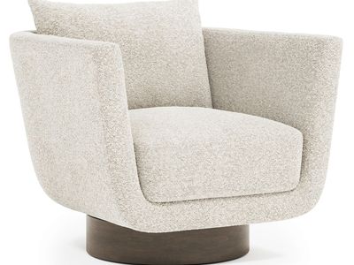 2 Bernhardt Interiors Gemma Fabric Swivel Accent Chair – N6503S