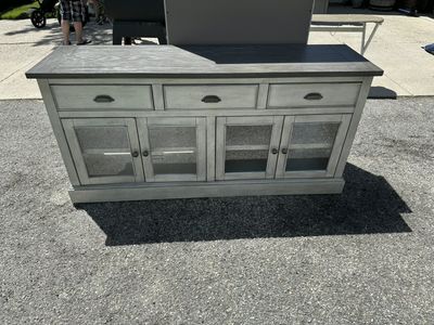 Entertainment Center and Cabinet Set