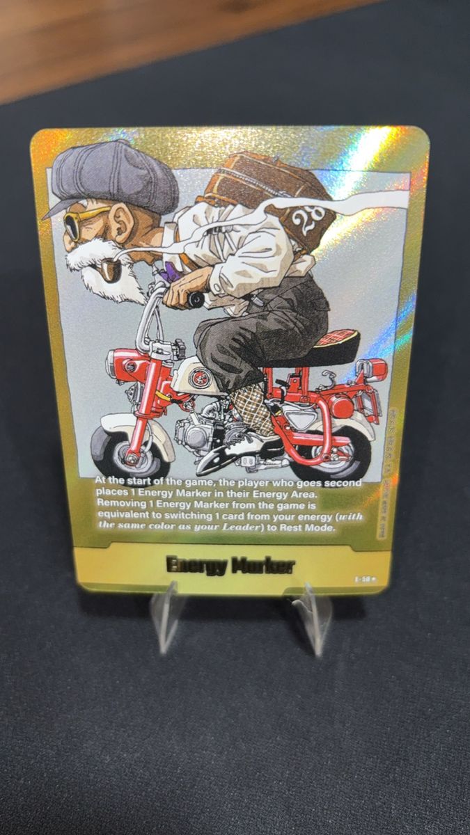 Dragon Ball Super Fusion World 2025 Gold Energy Marker Master Roshi E-58 Mint Condition