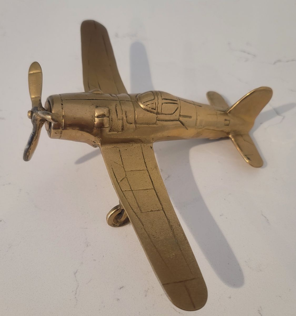 Vintage Brass Airplane