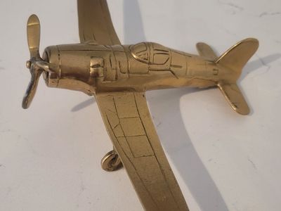Vintage Brass Airplane