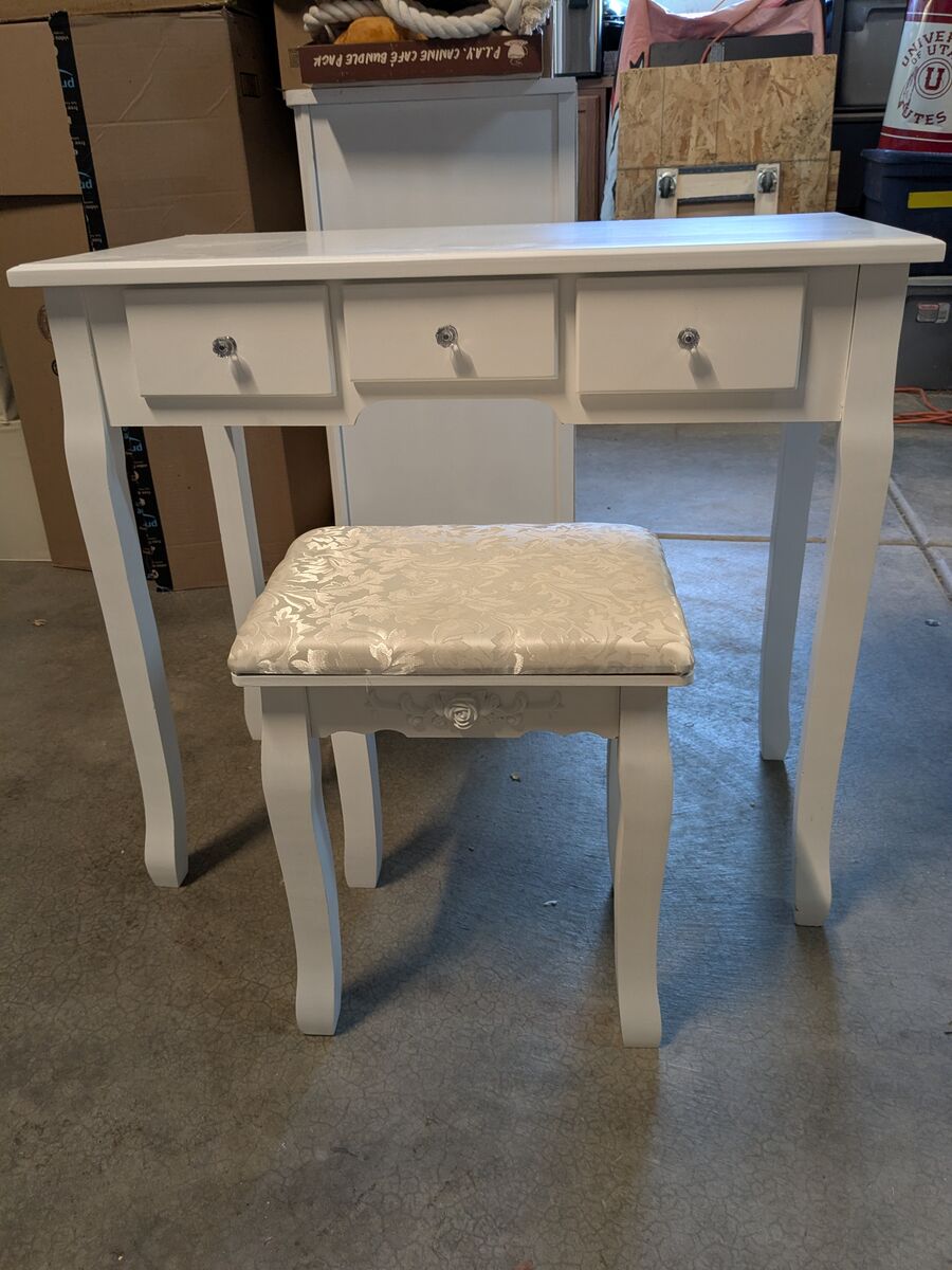 small desk and chair