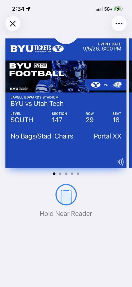 BYU vs Utah Tech Football Tickets
