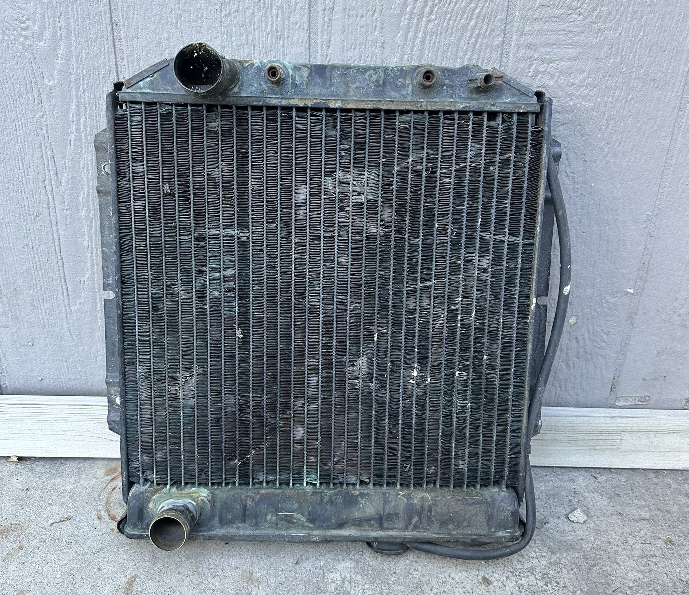1966 Ford Mustang V8 Radiator, Fan, Battery Tray - All Original Ford
