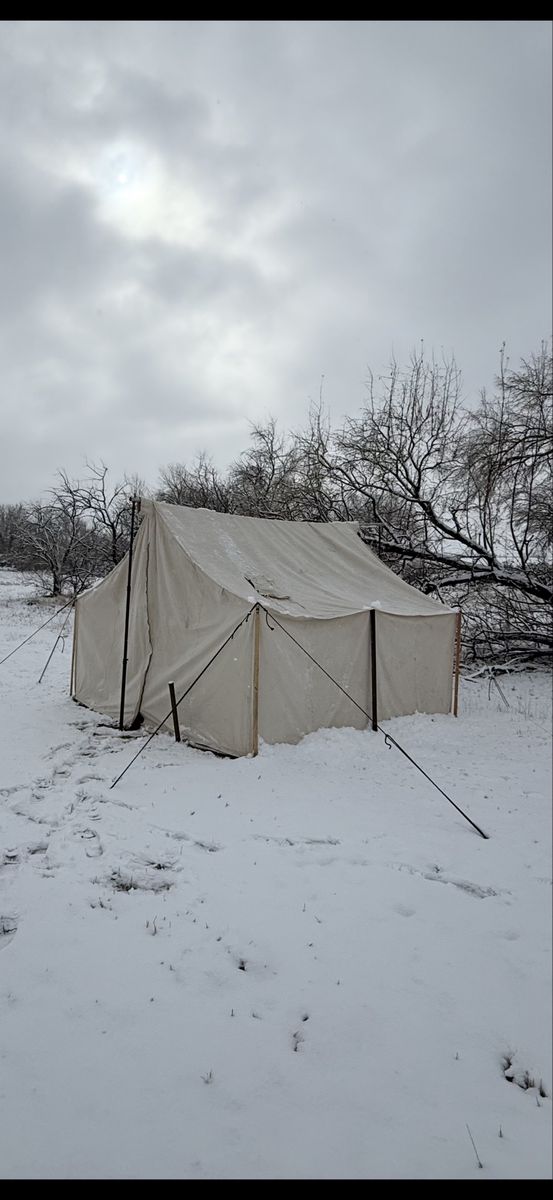 Heavy-Duty Canvas Kirkmans Wall Tent - 10x12 ft Hunting/Camping tent, elk camp