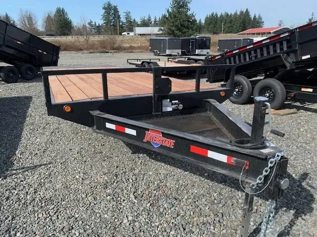 8.5X24 Interstate Deckover Equipment Trailer FREE INSPECTION