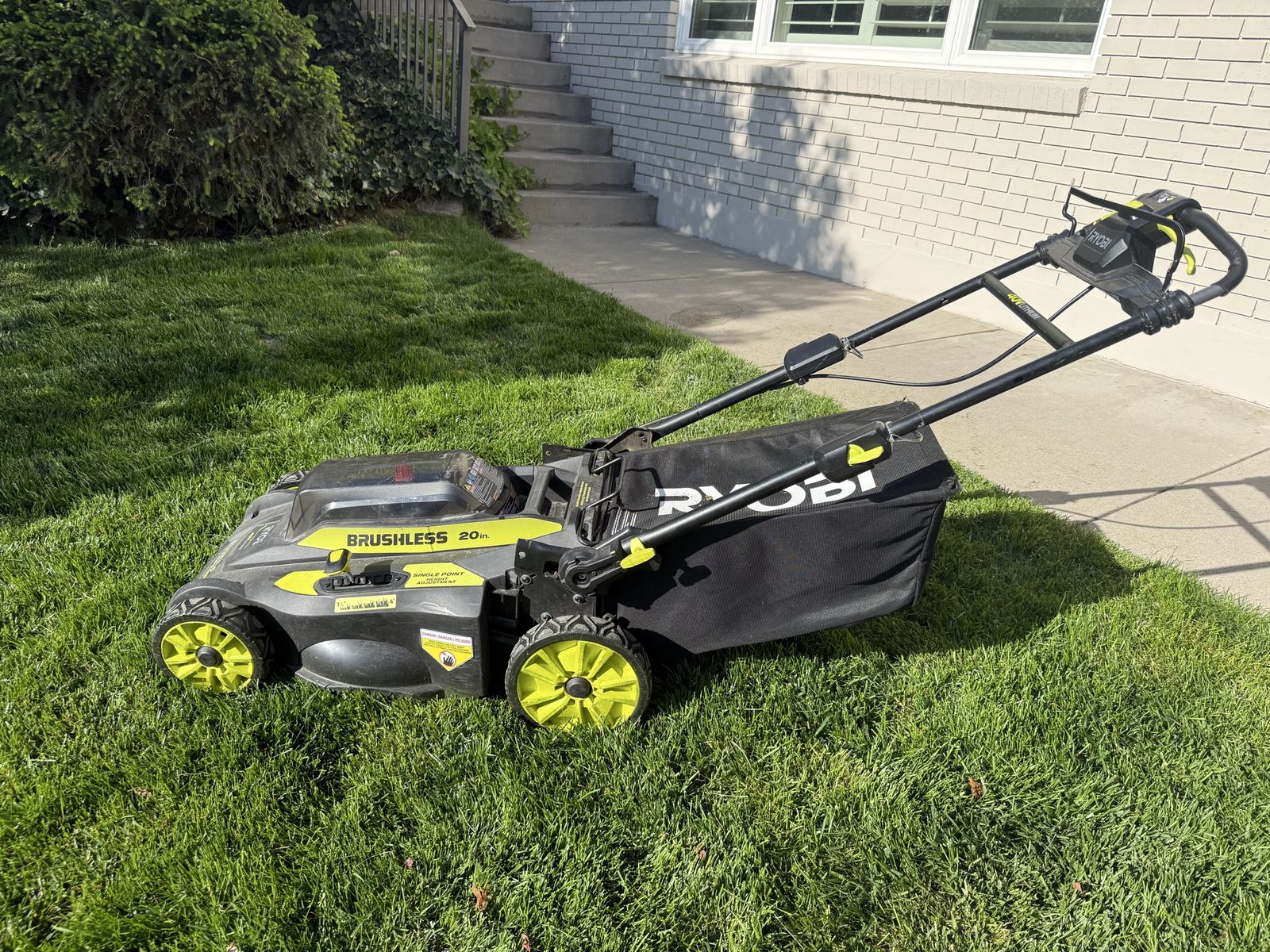 Broken Ryobi 40v lawn mower