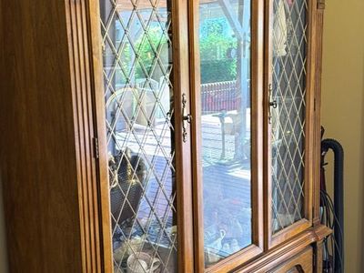 Vintage Van Kampens China Cabinet - Mid-80s, 3 Shelves, 3 Drawers, 2 Cupboards