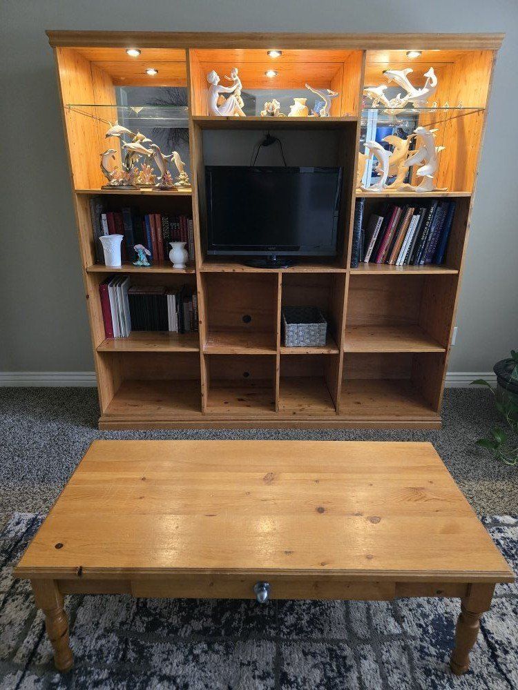 Entertainment center system & coffee table