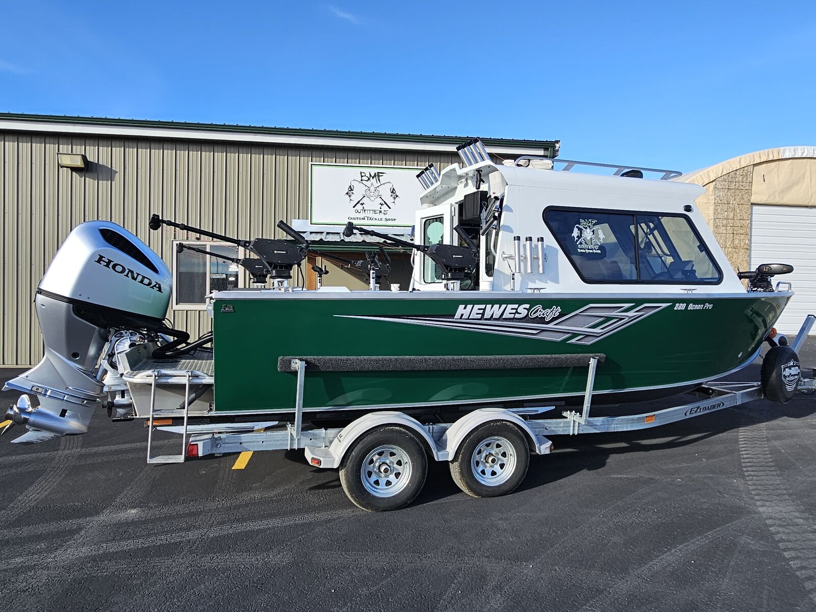 2022 Hewes Craft Ocean Pro 220 Hard Top Aluminum Fishing Boat