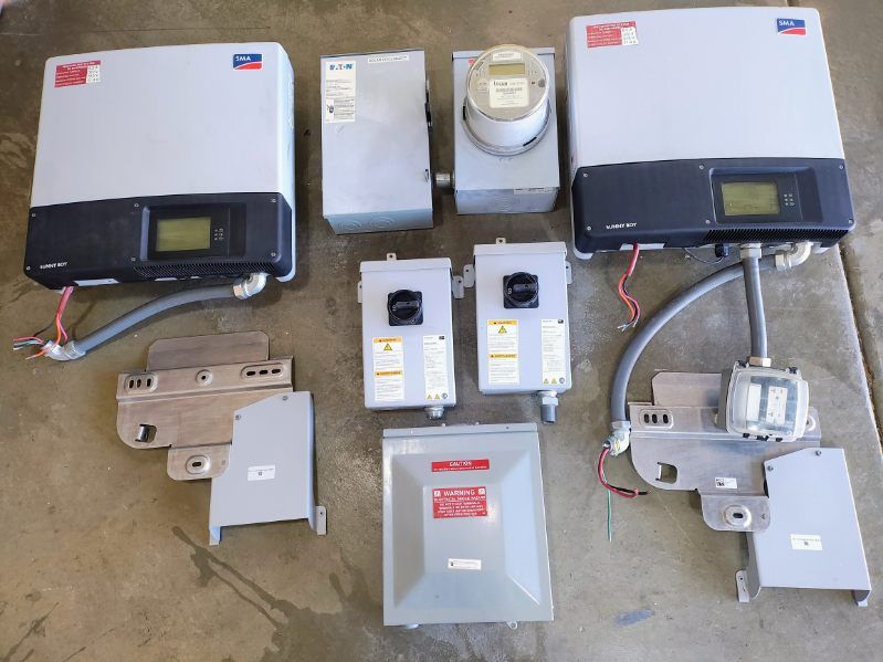 SOLAR INVERTER SYSTEM - Includes All Components (Minus Panels) Necessary To Build A 9KW Solar System