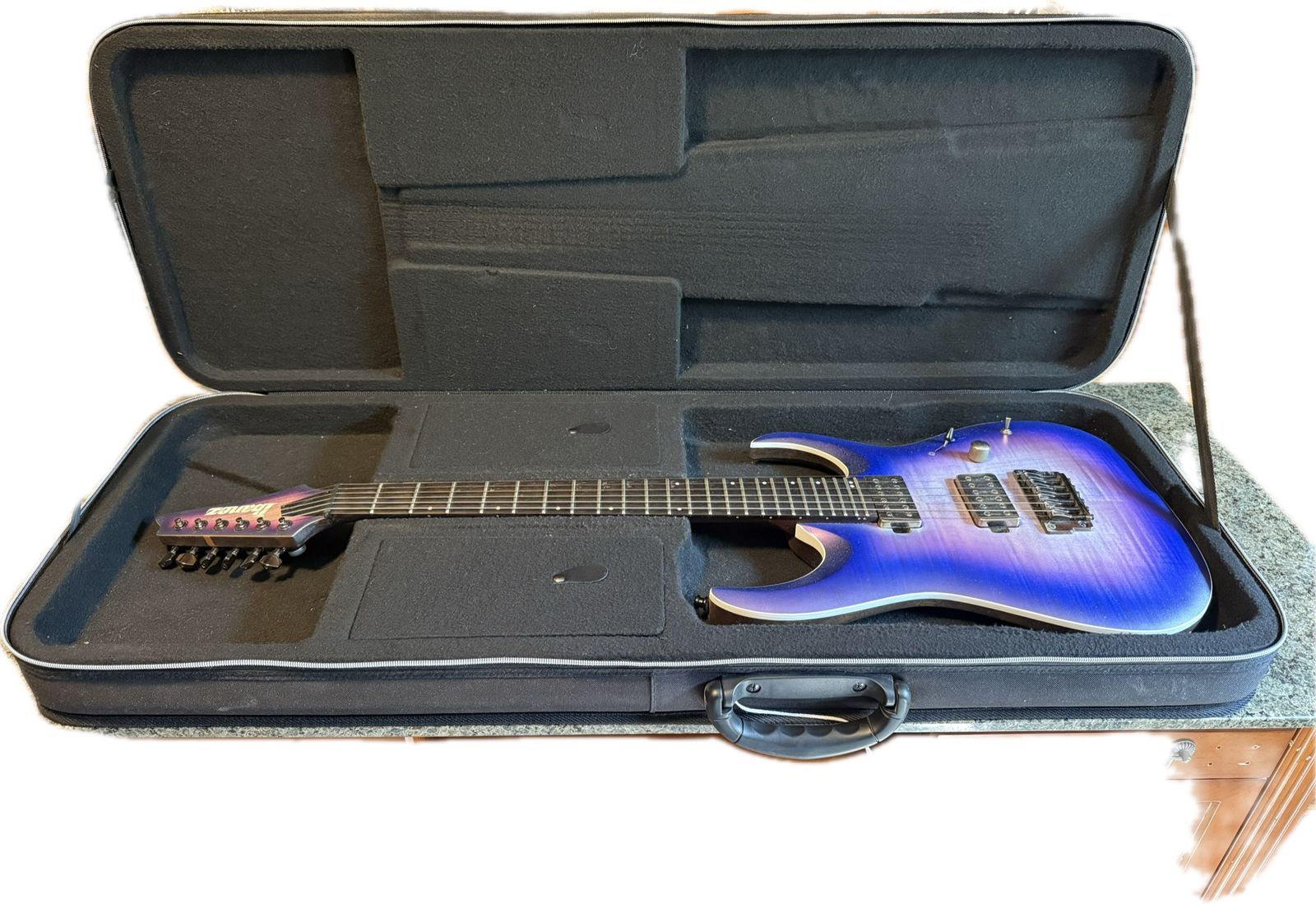 Ibanez RGA61AL Axion Label Indigo Aurora Burst + Road Runner Case Price: $700 OBO