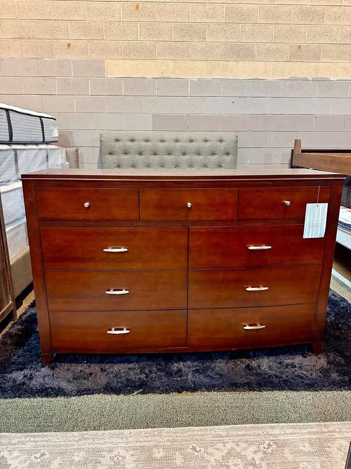 SOLID WOOD 9-DRAWER DRESSER – FINISH LUXURY PIECE  $1,000 dollars OFF