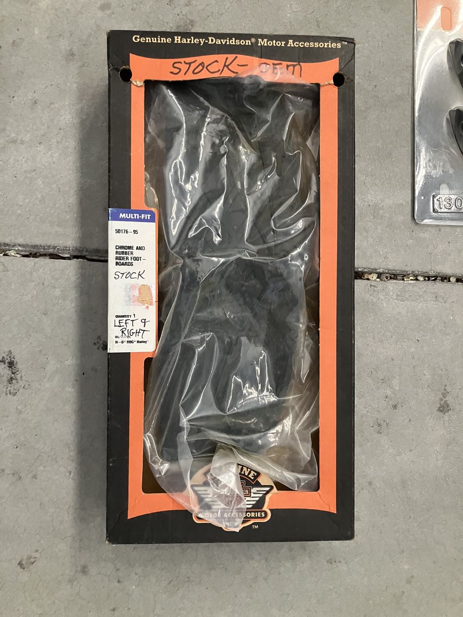 Stock Harley Rubber Footboards