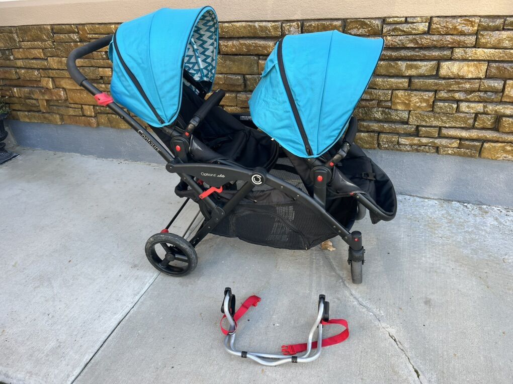 Contours Options Elite Double Stroller With Adapto