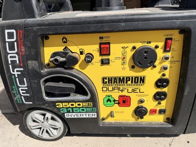Dual Fuel Generator 3500w Champion