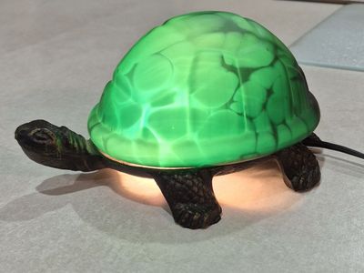 Vintage Turtle Lamp (Tiffany-style)