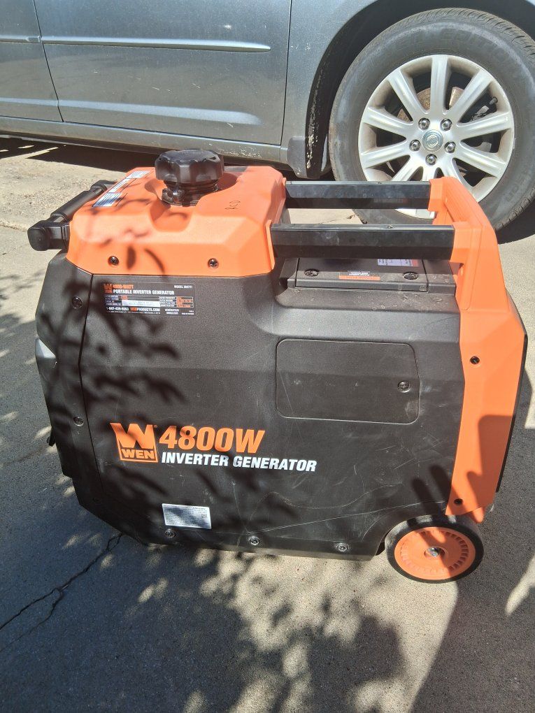WEN Quiet and Lightweight 4800-Watt RV-Ready Portable Inverter Generator with Fuel Shut Off