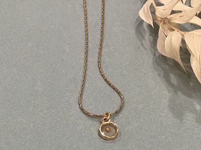 Minimalist Mustard Seed Pendant Necklace