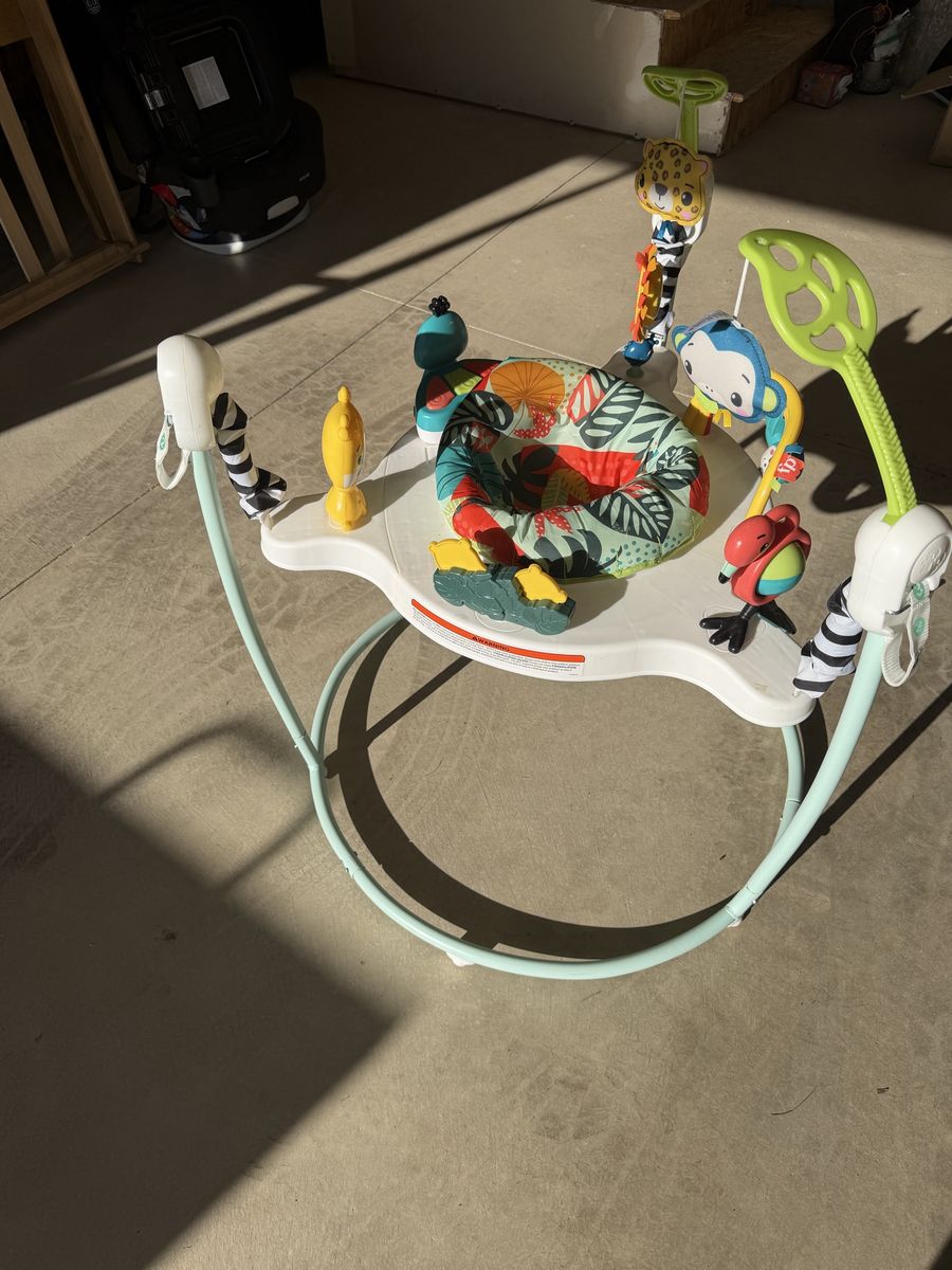 Fisher-Price Rainforest Jumperoo Activity Center with Lights & Sounds