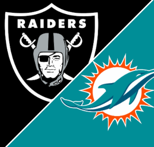 Raiders VS Dolphins  Week one Opener Las Vegas up to 6 seats