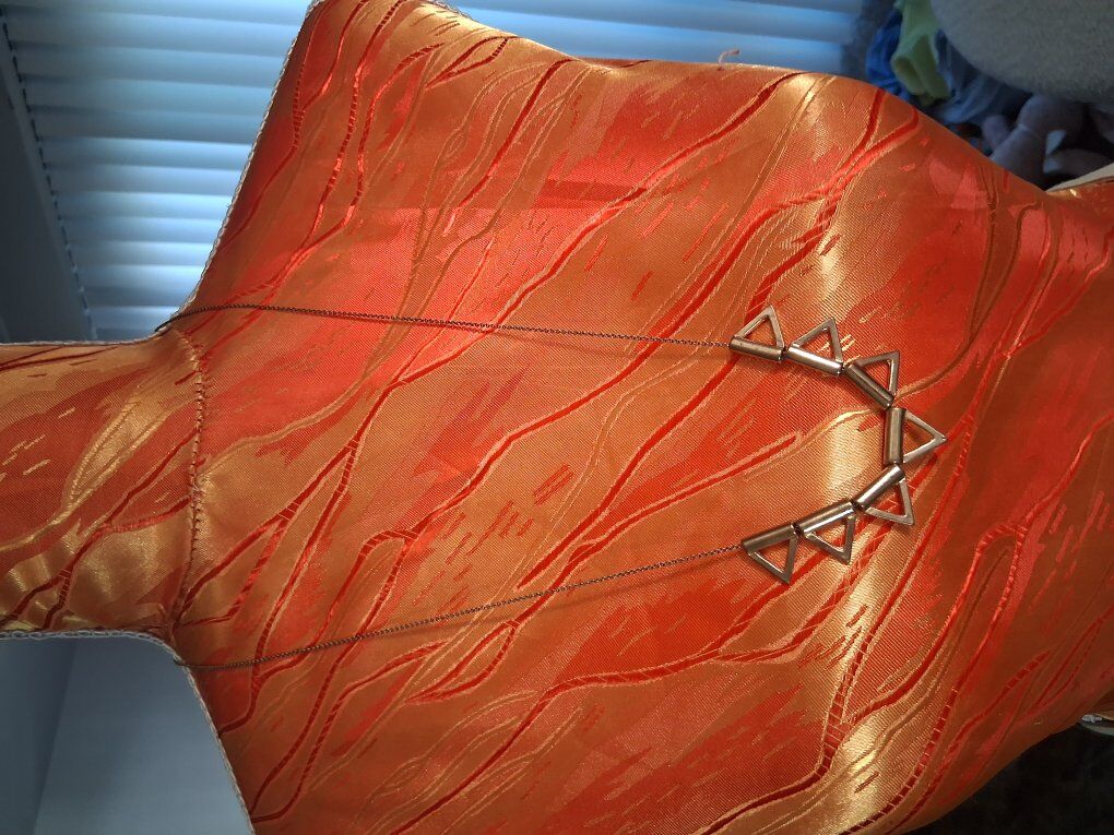 18 inch gold triangle necklace