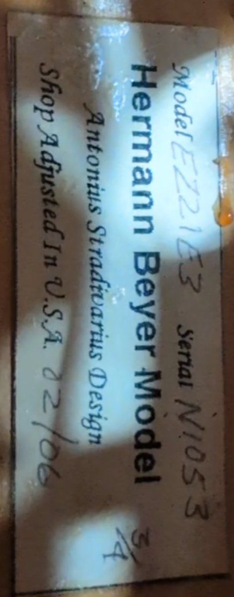 Herman Beyer 3/4 Cello – Model E221E3 – Serial #1053