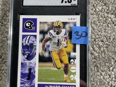 JaMaar Chase rookie graded slabs 9.5