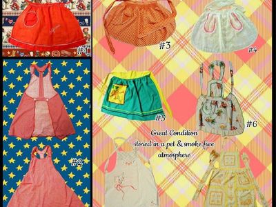 VINTAGE 1940'S-1950's Aprons ( 1-,1990's)