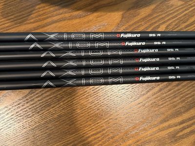 New Fujikura Axiom Velocore Graphite Iron shafts 95 Regular Flex 6 Shaft Set