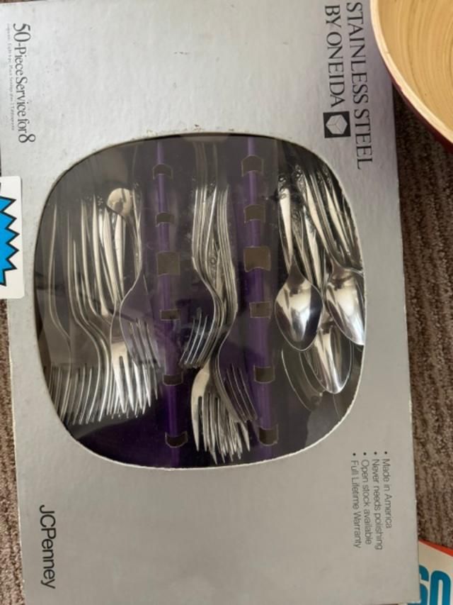 50-piece stainless steel flatware set by Oneida,