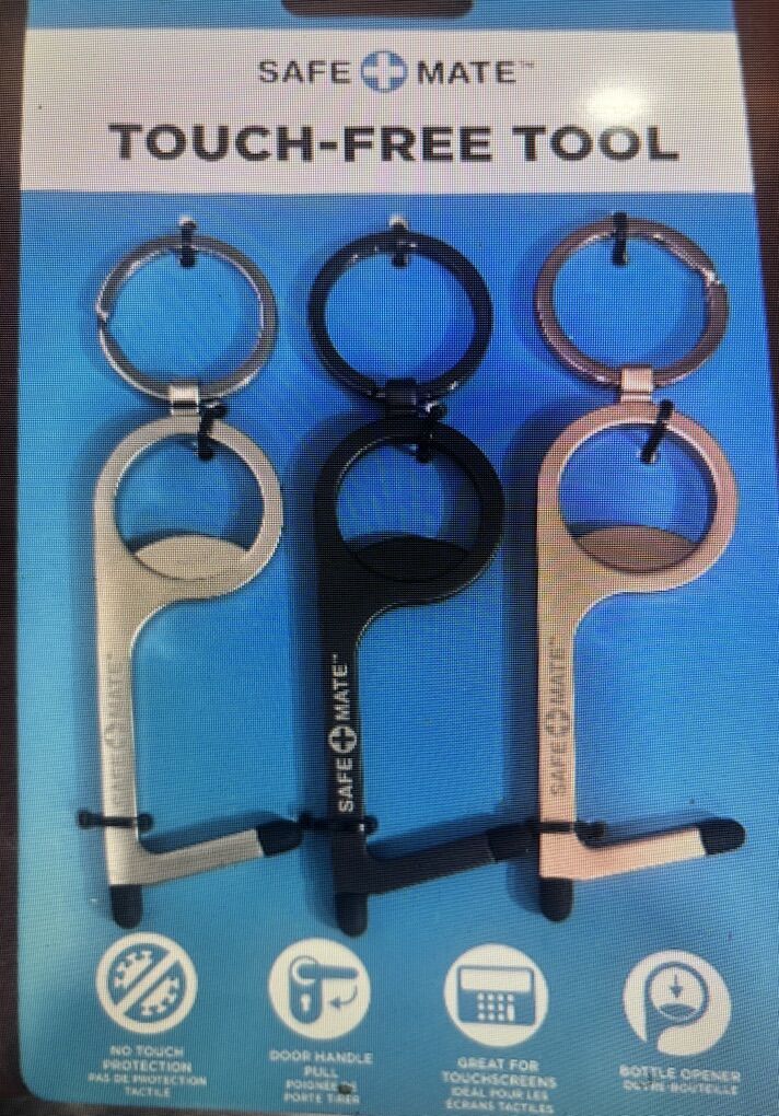 Safe Mate Touch Free Tool With Key Ring for No Touch Germ Protection