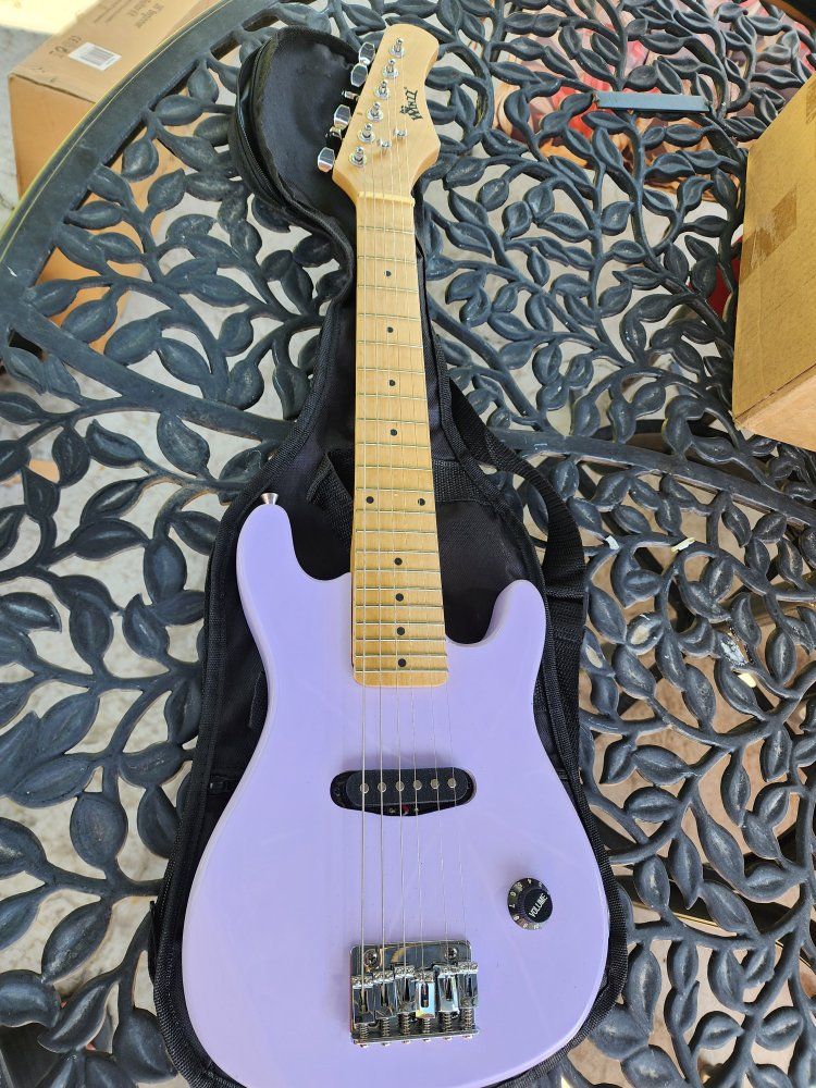 WINZZ EGM100 30 Inch Kids Electric Guitar - Special Purple Right Handed new