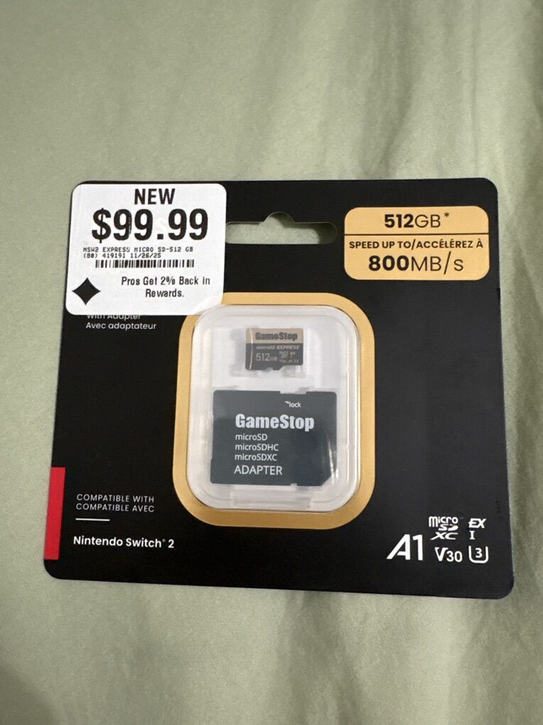 GameStop 512gb Express Sd Card